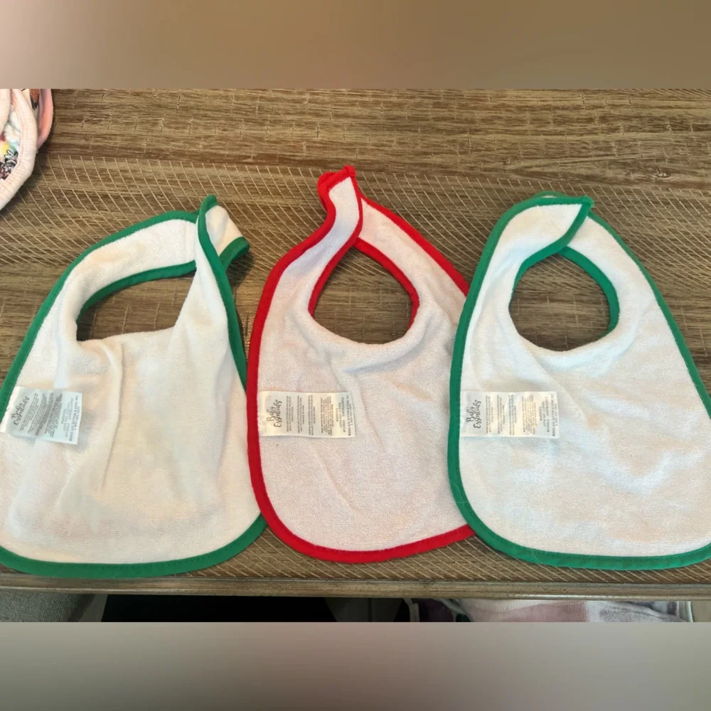 Set of 3 Christmas Bibs
